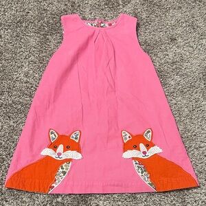 Pink Dress with Fox Design